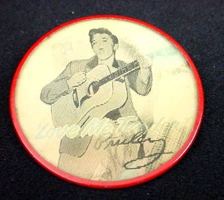 Old Original 1956 ELVIS PRESLEY ENTERPRISES Hologram Flasher Button 