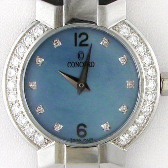 Concord La Scala Diamond S. Steel MOP Dial Ladies Watch  