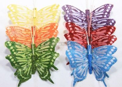 Artificial Feather Butterflies 3(12 Pieces)  