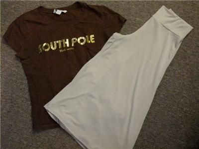 South Pole Large Knit Top; Cato Girls Large Knit Gauchos