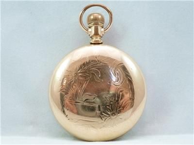   1920 19J BW Raymond Running Railroad LS Elgin Pocket Watch  