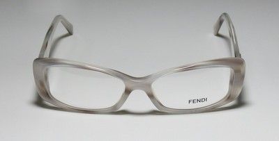 NEW FENDI 716 50 14 140 GRAY OPAL EYEGLASSES/GLASSES/FRAME WOMENS 