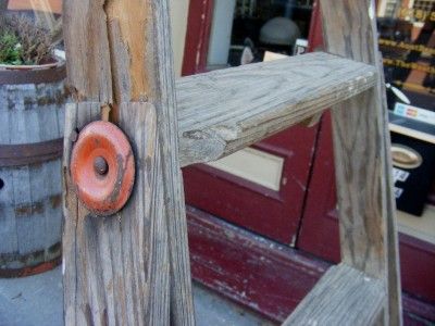   Legs Fruit Picking ORCHARD Wooden Wood STEP LADDER 7 TALL  