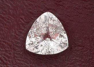 07 Carat Trillion Checkerboard Morganite Gem Gemstone  