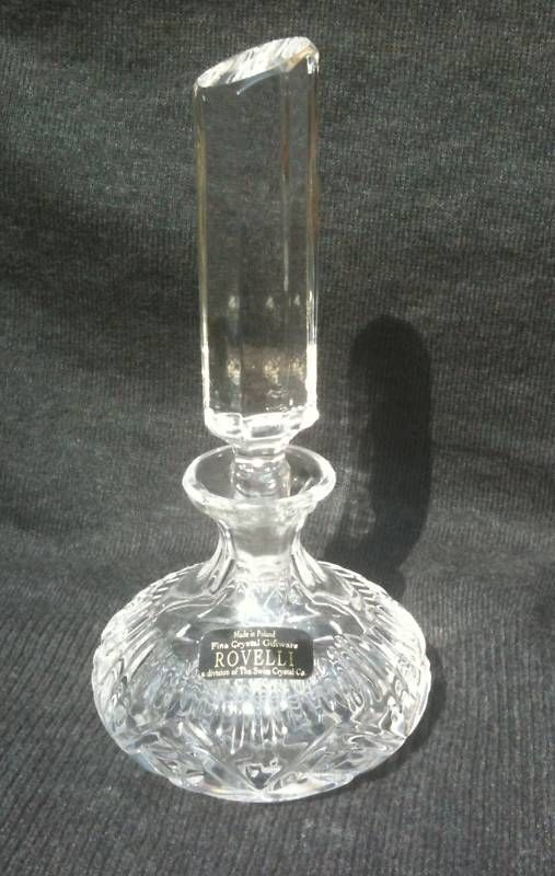 Beautiful ~POLAND CRYSTAL~ PERFUME BOTTLE ~ELEGANT~  