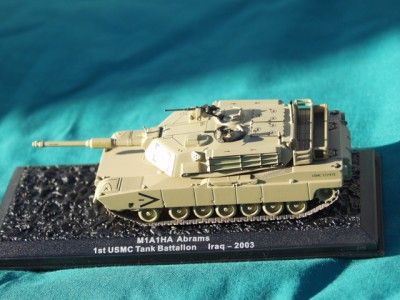 M1 ABRAMS M1A1HA HEAVEY ARMOUR TANK MILITARY DIECAST  