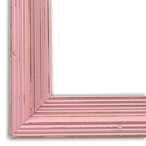 Distressed Cimarron Baby Pink Picture Frame Solid Wood  