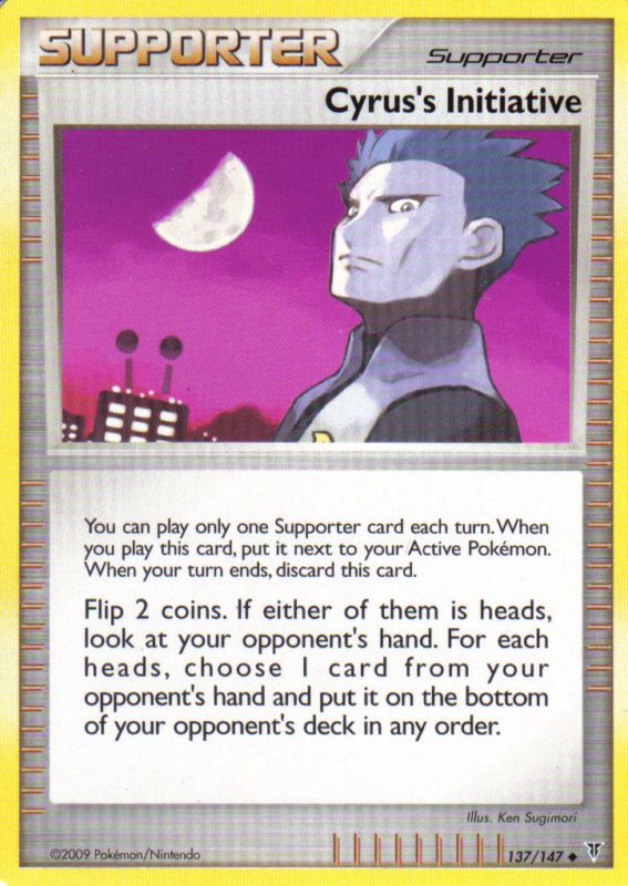 Pokemon SUPPORTER Card CYRUSS INITIATIVE 137/147 Mint  