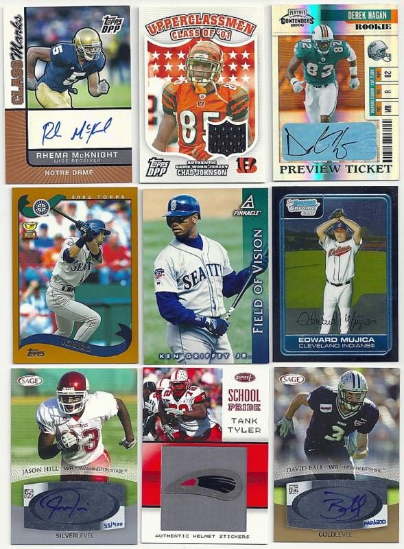 Sport Card Lots 10 cards   minimum value of $5   