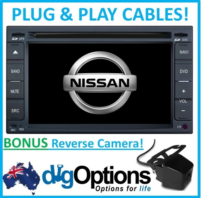 GPS Nissan Navara D22 D40 X Trail Navigation iPod BT HD  