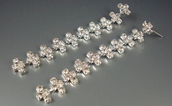 Lots 12Pairs Mixed Styles Crystal Rhinestone Earrings  