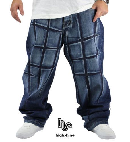 NEW HIGHSHINE CUTZ JEANS 38 BAGGY SEAN ERA HIP HOP JOHN  