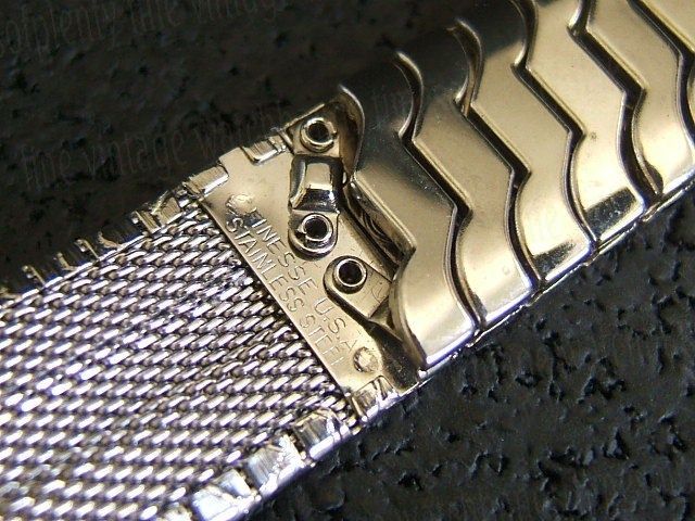 NOS 11/16 Finesse USA Stainless 60s Vintage Watch Band  