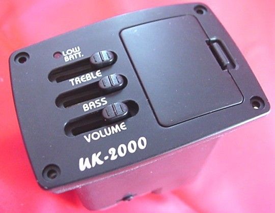 SPIRAL PIEZO CABLE PICKUP EQ AND PRE AMP FOR UKULELE  