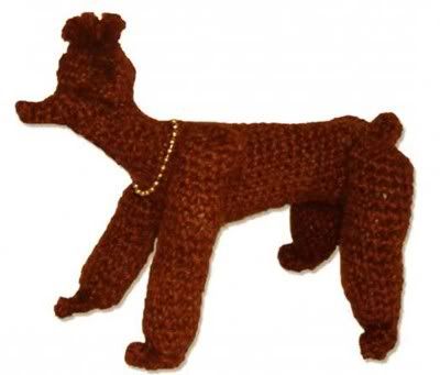 Crochet Pattern Poodle Toy Dog Moveable Joints Puppy NE  