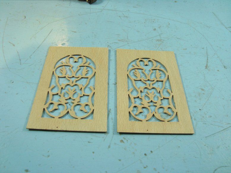 DUTCH CLOCK PART WOODEN FRETWORK WINDOWS WARMINK CLOCKS  