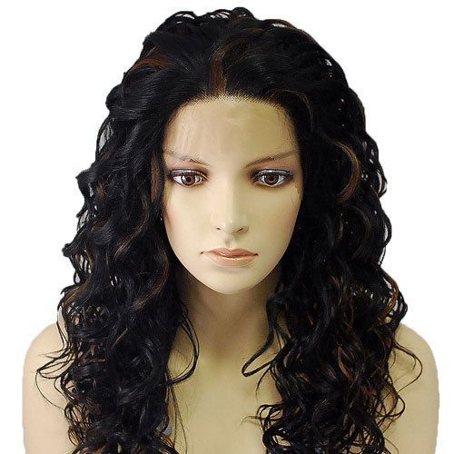 misswigs]Syn Lace Front Wig Miss   P #1B  