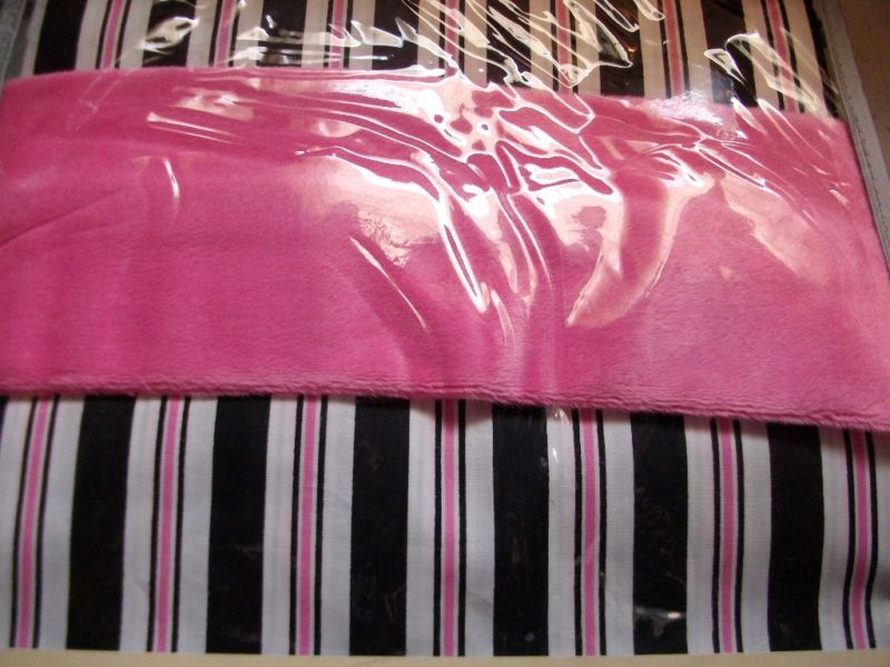 Kathy Ireland Madison Girl Pair Drapes Pink Black 44x81  