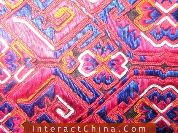 Antique Embroidery Textile Art Miao Hmong Costume #139  