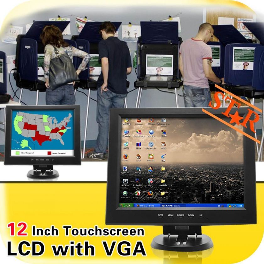 12 Inch Touch screen LCD Desktop Computer PC Monitor Video, Game and 