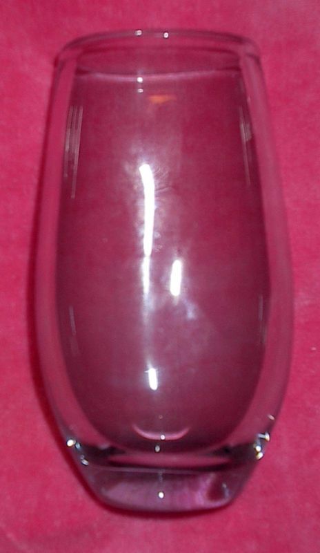 Orrefors Crystal Sven Palmqvist Signed Vase 1959  