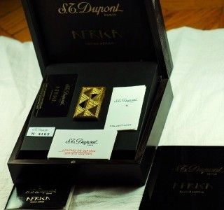 ST DUPONT AFRICA GOLD ONYX L2 LIGHTER BNIB 2001  