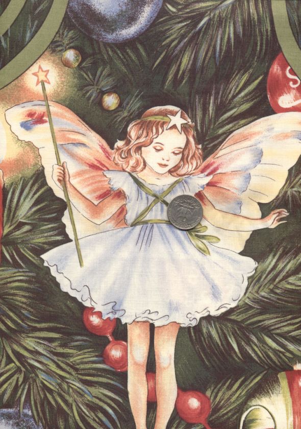 RARE Original ROSE & HUBBLE Flower Fairies Fabric XMAS APRON Kit 