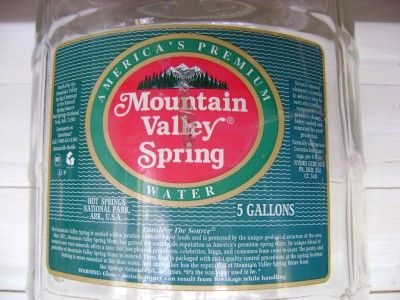 Gallon Crisa Mountain Valley Spring Glass Water Bottle ~Wine & Beer 