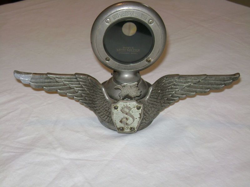 Antique Boyce 1930 Winged Motometer Eagle Head Release  