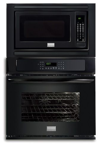   Gallery 27 27 Inch Black Convection Wall Oven Microwave Combo  