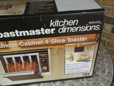   Under Cabinet 4 Slice Toaster Four New Old Stock Space Saver  