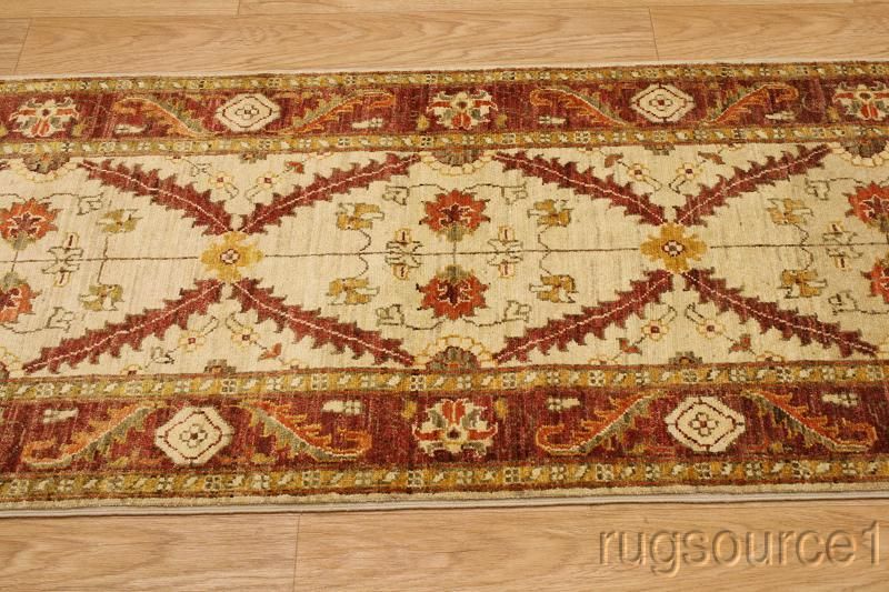 BREATHTAKING RUNNER 3X11 OUSHAK PESHAWAR ORIENTAL AREA RUG WOOL CARPET 