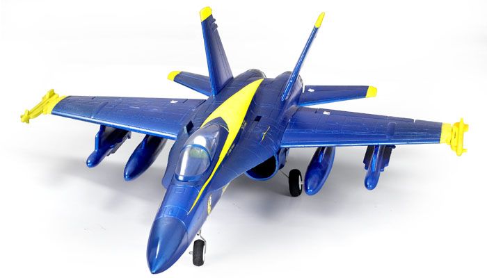 RC Jet Airplane F/A 18 BLUE ANGEL 64MM EDF RTF 2.4GHz  