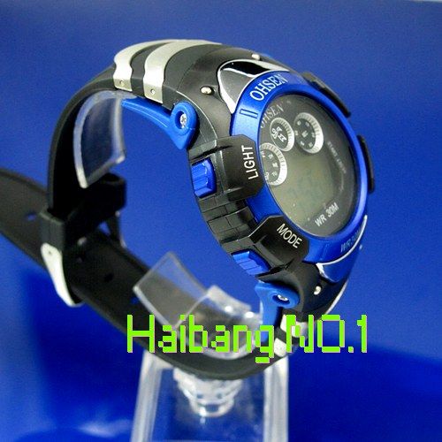 Trendy Digital Alarm Diving Boys Kids Wrist Watch OHSEN  