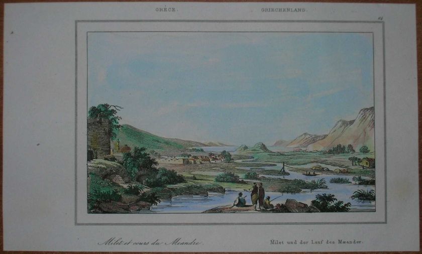 1835 print MILETUS AND MEANDER RIVER, ASIA MINOR (64)  