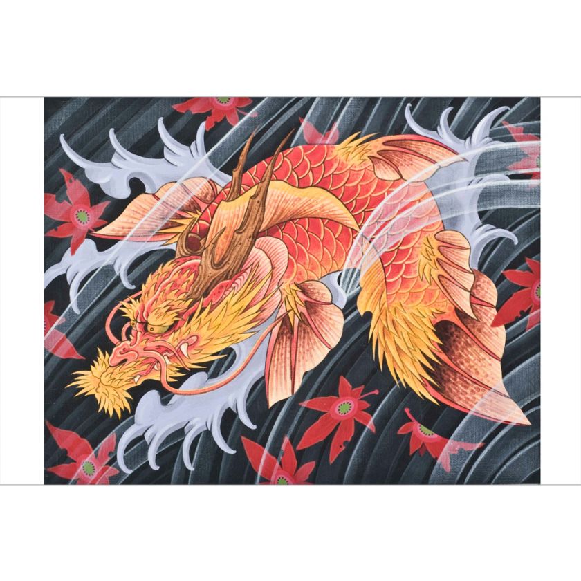 Koi Dragon by Alex Nunez Traditional Japanese Folklore Tattoo Artist 