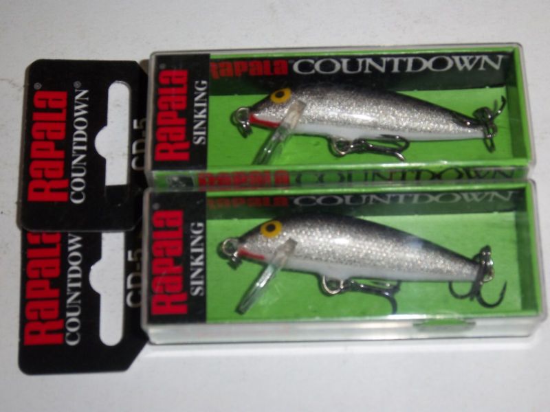 RAPALA CD 5 BALSA COUNT DOWN LURES / IN SILVER COLOR  