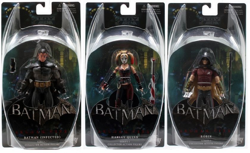 DC Direct Batman Arkham City Series 1 Batman (Infected) Harley Quinn 