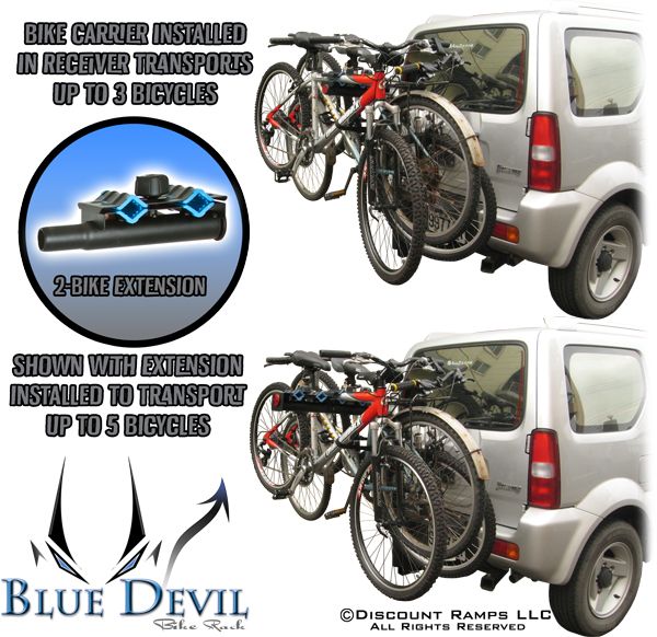 Dimensions of the Eagle hitch bike rack