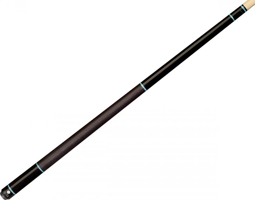 Lucasi LD5 Black/Turquoise Rings Pool Cue & FREE CASE  