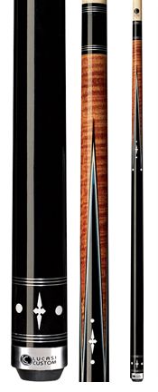 Lucasi LC30 Billiards Curly Maple Pool Cue + Free 2x2cs  