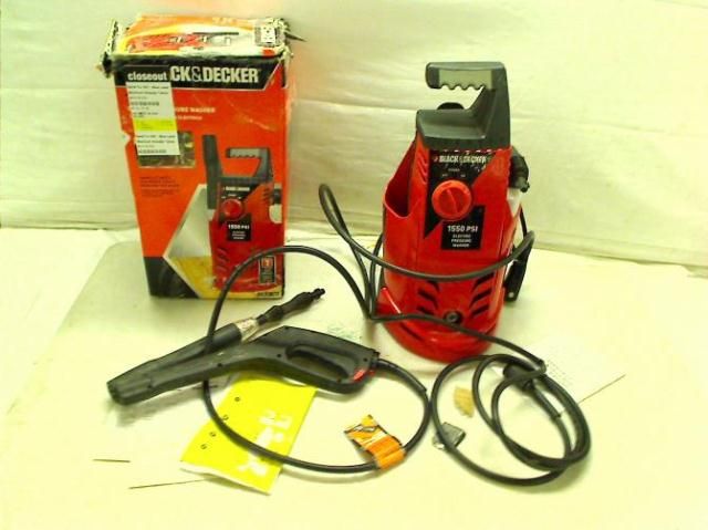 BLACK AND DECKER 1550 PSI ELECTRIC PRESSURE WASHER  