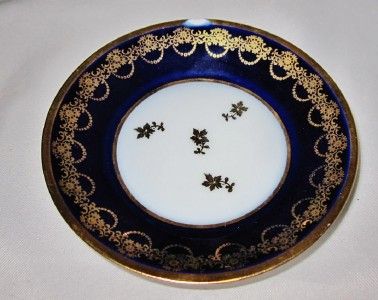   Tea or Demitasse Set for 6 Cobalt Blue & Gold Limoges LoveStory  