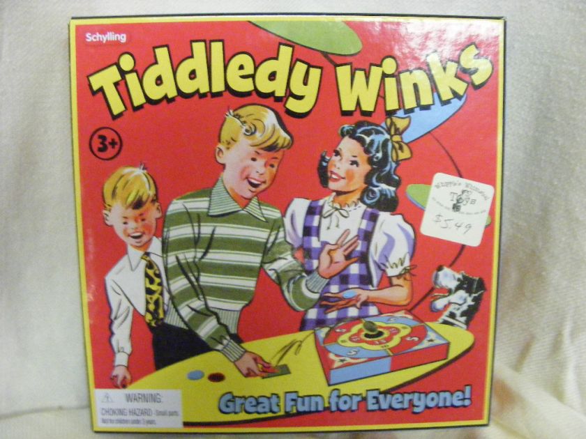 New In Box TIDDLY WINKS Game Based On 1950s Board Game  