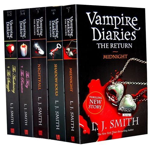 Vampire Diaries 5 Books Collection L J Smith 7 Vols Set  