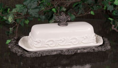 Cream Butter Dish by Drake Design  