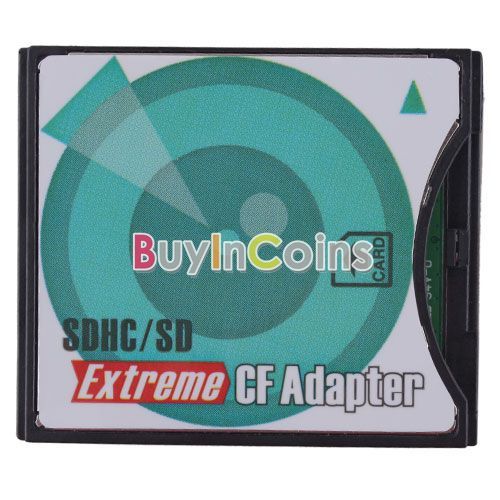 SD/SDHC/SDXC to High Speed Extreme CF Type II Adapter Support Up to 