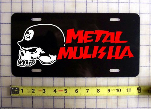 METAL MULISHA CUSTOM LICENSE PLATE / CAR TAG  