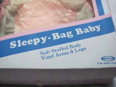 Vintage Cititoy Sleepy Bag Baby   New in Box  