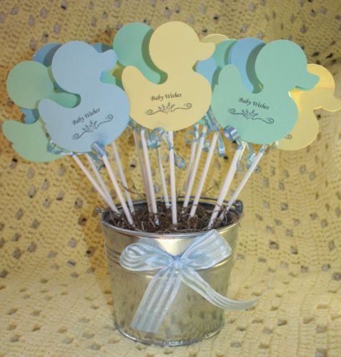 Baby Shower Wish/Advice Duck Decoration Centerpiece  